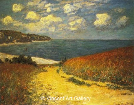 A2695, MONET, Path in the Wheat Fields at Pourville